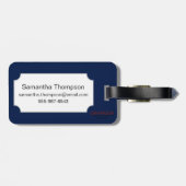 Étiquette À Bagage Zodiaque : Gémeaux, 1482 (Dos horizontal)