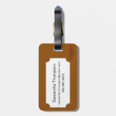 Étiquette À Bagage Zodiaque : Lion, 1494 (Dos Vertical)