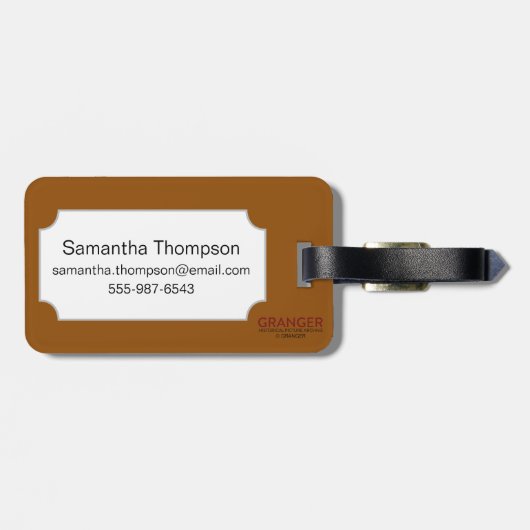 Étiquette À Bagage Zodiaque : Lion, 1494 (Dos horizontal)