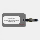 Étiquette À Bagage Zodiaque : Poissons en couleurs (Dos horizontal)