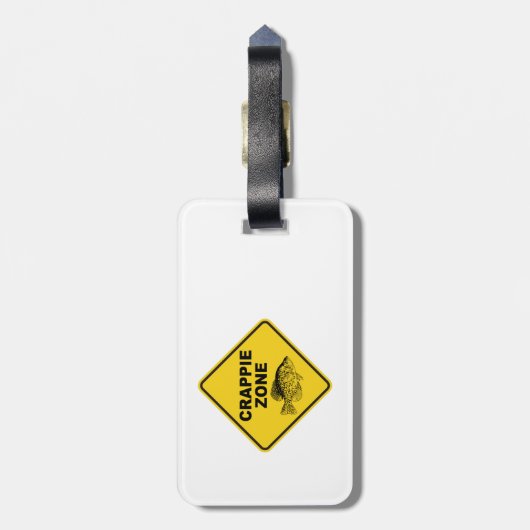 Étiquette À Bagage Zone Crappie (Dos Vertical)