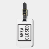 Étiquette À Bagage Zone fermée Signal Avertissement Zone restreinte (Devant Vertical)