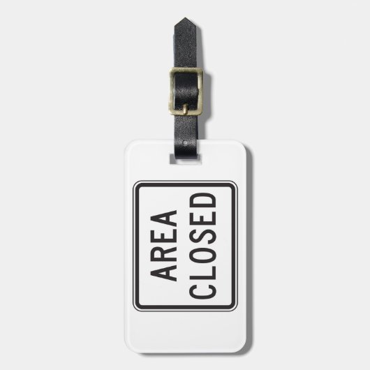 Étiquette À Bagage Zone fermée Signal Avertissement Zone restreinte (Devant Vertical)