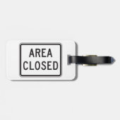 Étiquette À Bagage Zone fermée Signal Avertissement Zone restreinte (Dos horizontal)