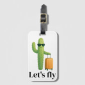 Étiquette à bagages avec valise (Devant Vertical)