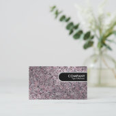Étiquette à Bord Arrondi - Granite Chaud (Debout devant)