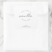 Étiquette à bougie moderne simple (Sac)