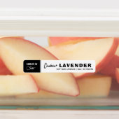 Étiquette à bougie noir et blanc mince (Apposé)