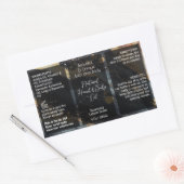 Étiquette à bouteille de script 4oz ou produit à g (Enveloppe)