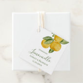 Étiquette à bouteille Limoncello, belle aquarelle  (En situation)