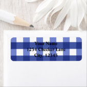 Étiquette à carreaux bleus BBQ Country Summer Ging (En situation)