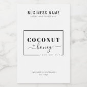 Étiquette à cire moderne - Étiquette à bougie modi (Étiquettes simples)