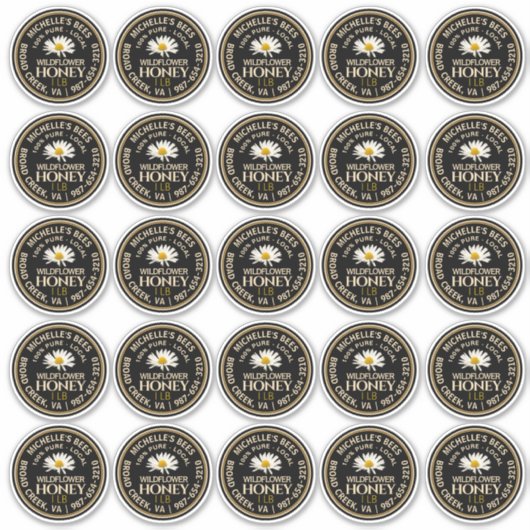 étiquette à couvercle à large bouche de 2,5 pouces (Devant)