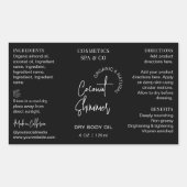 Étiquette à enveloppes pour bouteille cosmétique m (Devant)