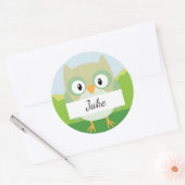 Étiquette à étiquette Nom du hibou de la partie à  (Enveloppe)