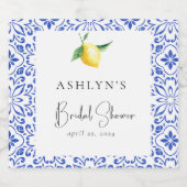 Étiquette à Fête des mariées de citron méditerrané (Étiquettes simples)