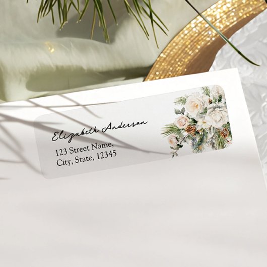 Étiquette À feuillage persistant hiver Fête des mariées flor