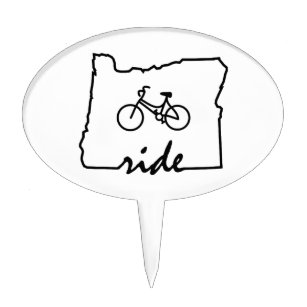 Étiquette À Gâteau Ride Oregon (Cyclisme)