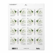 Étiquette à gouttelettes de sérum de visage botani (Feuille entière)