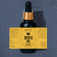 Étiquette à huile de barbe Grungy 1 OZ Bouteille c