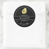 Étiquette à huile simple fait maison Avocado | Noi (Sac)