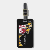 Étiquette à la maison de bagage de drapeau/état du (Devant Vertical)