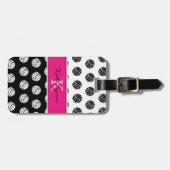 Étiquette à la mode de bagage de volleyball de (Devant horizontal)