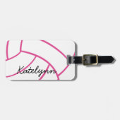 Étiquette à la mode de bagage de volleyball de (Devant horizontal)