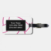 Étiquette à la mode de bagage de volleyball de (Dos horizontal)