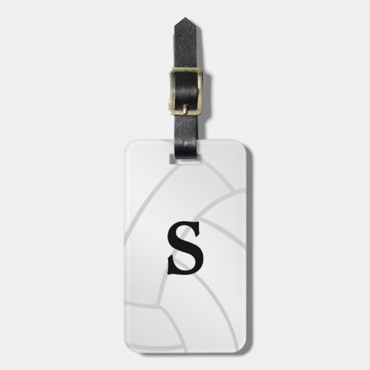 Étiquette à la mode de bagage de volleyball de (Devant Vertical)