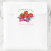 étiquette à la rhubarbe de fraise (Sac)