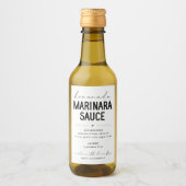 Étiquette à la sauce marinara fait maison (Devant)