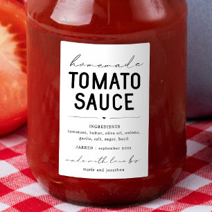 Étiquette à la sauce tomate maison personnalisée