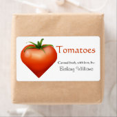 Étiquette à la tomate (En situation)