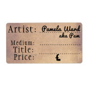 Étiquette à l'ancienne (Devant)