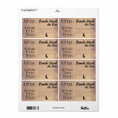 Étiquette à l'ancienne (Feuille entière)