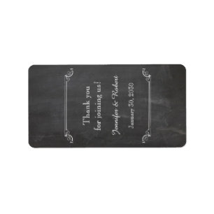 Étiquette à lèvres du Mariage Chalkboard Posh
