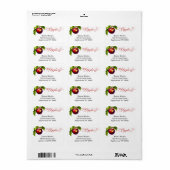 Étiquette A Little Apple Is On The Way | Fall Baby Shower  (Feuille entière)