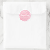 Étiquette à savon floral sur mesure (Sac)