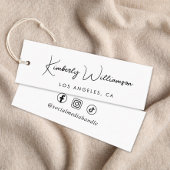 Étiquette à suspendre personnalisée avec écriture