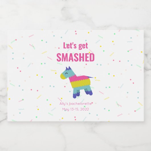 Étiquette à thème Fiesta personnalisé (Étiquettes simples)