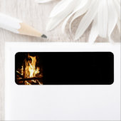 Étiquette A travers les flammes (En situation)