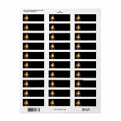 Étiquette A travers les flammes (Feuille entière)