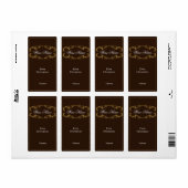 Étiquette à vin Brown classique (Feuille entière)