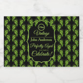 Étiquette à vin de raisins bouteille de boisson (Étiquettes simples)