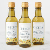 Étiquette à vin de Sunflower Mini été (Bouteilles)