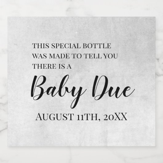 Étiquette à vin étouffante Neutre Faire-part de gr (Étiquettes simples)