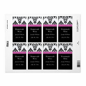 Étiquette à vin fait maison (Feuille entière)