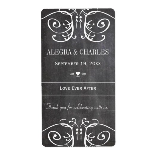 Étiquette à vin Mariage (Devant)