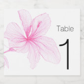 Étiquette à vin mousseux | Numéro de table | Éléga (Étiquettes simples)